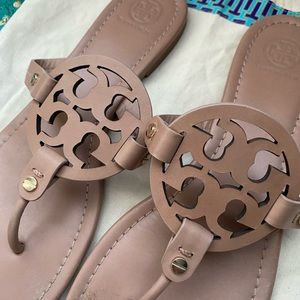 Tory Burch Miller Sandals Makeup Size 9 gently worn